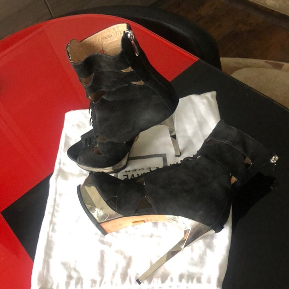 Herve Leger open toe booties, size 7.5 - Picture 2 of 12